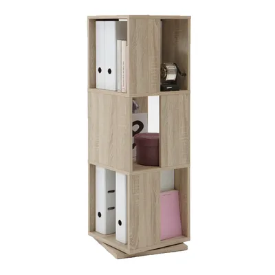 Immagine prodotto di FMD Möbel TOWER Scaffale girevole a 3 livelli - Rovere - Dimensioni: 34 cm x 108 cm x 34 cm; 291-001