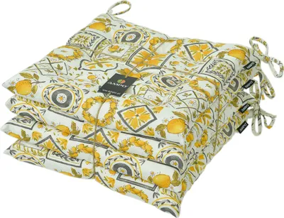 Produktbild von AMPO Sitzkissen Stuhlauflage Stuhlkissen Auflage 4er Set Kissen Sitzpolster 36x36 cm