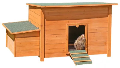 Produktbild von Hühnerstall Holz mit Legenest Freilaufkäfig Kleintierkäfig wetterfest