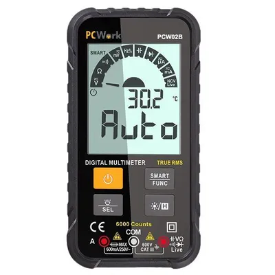 Produktbild von PCWork, PCW02B, Digitales True RMS Multimeter