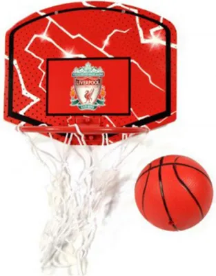 Produktbild von Liverpool FC - Mini-Basketballkorb-Set RD3844 (Einheitsgröße) (Rot/Weiß)