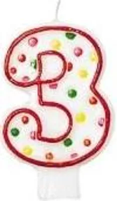 Immagine prodotto di Candela numero pois #3