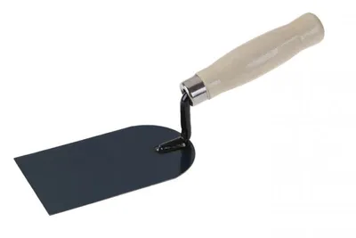Produktbild von Gipserspachtel 80 mm Maurerkelle mit Holzgriff - Stahl