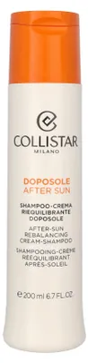 Produktbild von Collistar After-Sun Rebalancing Cream-Shampoo, 200 ml, Shampoo, Unisex, Alle Haare, Anti-Frizz, Feuchtigkeitsspendend, Ernährung, Revitalisierend, Weichmachend, Flasche