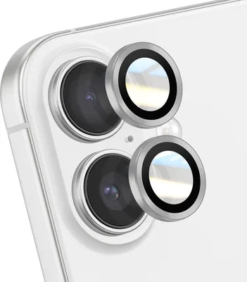 Image de Avizar, protection de l'objectif de l'iPhone 17 avec cadre renforcé, argenté