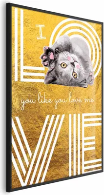 Produktbild von Posterpapier Poster - I Love You Like You Love Me 40x60 cm Text g-C-0228-ao-a
