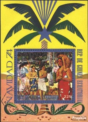 Produktbild von Briefmarken Äquatorialguinea 1974 Mi Block132 (kompl.Ausg.) gestempelt Weihnachten: Krippenszenen