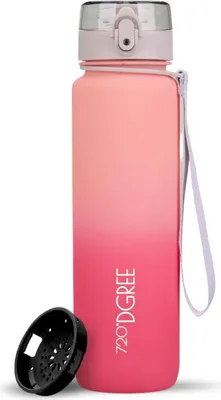 Produktbild von 720°DGREE Trinkflasche uberBottle softTouch mit Sieb blush/light pink 1l