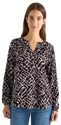 Productafbeelding van Cecil gestreepte blouse, auberginekleurig, maat S