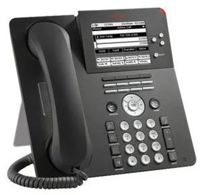 Imagen del producto de Teléfono IP Avaya 9650C, pantalla LCD, color antracita, compatible con H.323 y SIP