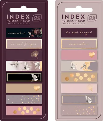 Image de Interdruk Haftnotizen Index Satingold