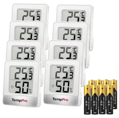 Zdjęcie produktu dla Termometr higrometr cyfrowy LCD monitor temperatury wilgotności pokojowy