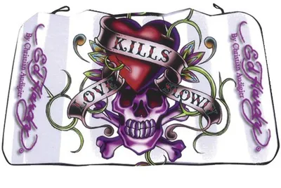 Produktbild von Ed Hardy Alu Hitzeschild, Sonnenschutz "Kills Love Slowly", ca.140 x 60cm