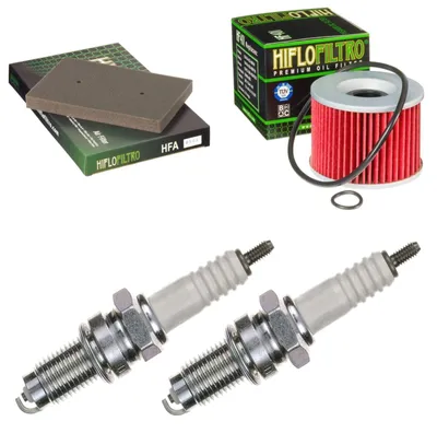 Immagine prodotto di Kit di manutenzione per Kawasaki Ninja 250 R EX Ninja 2008-2014: filtri e candele di accensione di pamoto - Nuovo