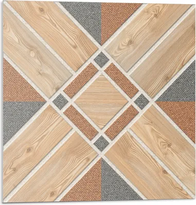 Immagine prodotto di Motivo geometrico con legno - Piastrelle autoadesive - Rivestimento - Pannello da parete - Piastrelle in PVC - Piastrelle in vinile - Piastrelle in PCV - Autoadesivo - Decorazione murale - 20 pezzi 20 x 20 cm