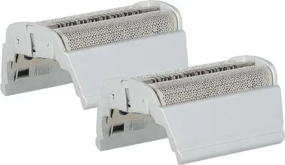 Produktbild von vhbw 2x Doppelscherfolie Ersatz für Braun SB505, 31B, 31S für Elektrorasierer + Rahmen, silber