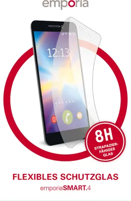 Produktbild von emporia Flexi Schutzglas SMART.4/SMART.5mini