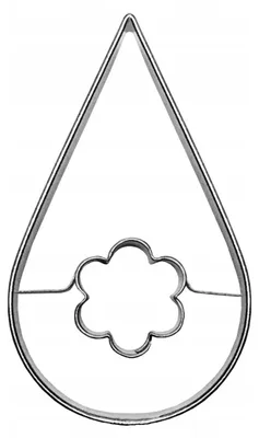 Produktbild von EkoForemki Tropfen Keksform mit Lochfunktion 4,5cm