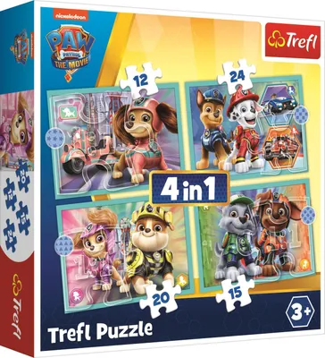 Produktbild von Trefl 4in1 Paw Patrol Puzzle