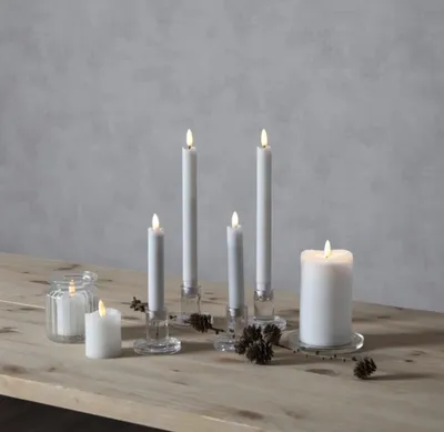 Produktbild von BEST SEASON świeczka płomień LED z timerem 5x7,5cm biała 2 szt