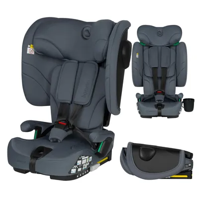 Obrázok produktu pre Detská autosedačka Lionelo Nelly i-Size 76-150 cm nastavenie sklonu operadla (4 úrovne), inštalácia: ISOFIX a horný bezpečnostný pás - sivá