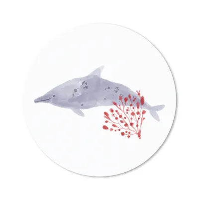 Produktbild von MuchoWow® Mauspad Mousepad Fische - Pflanzen - Meer - Aquarell 30x30 cm - Mousepads - Maus Mat - Pad - Mausunterlage - Tischunterlage - Schreibtischmatten