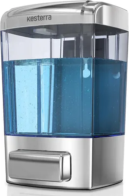 Imagen del producto de Dispensador de jabón de montaje en pared, manual, de 700 ml, para cocina y baño