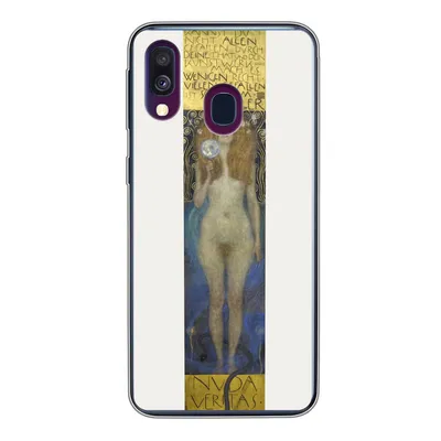 Produktbild von MuchoWow® Handyhülle Schutzhülle Hülle für Samsung Galaxy A40 Nuda veritas - Gustav Klimt Silikon Softcase Handy Hülle - Handy-Tasche