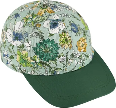 Fiebig Baseball-Cap mit Blumenmuster 100% Baumwolle in grün