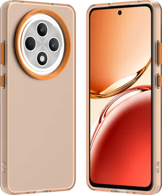 Produktbild von Handyhülle für Oppo Reno12 F 5G Schlank Durchscheinend Matt Stoßfest Schutzhülle Orange