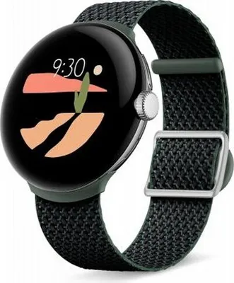 Produktbild von Google Smartwatch-Band - 20 mm Breite Länge - Grün, Efeu - Gewoben, Polyester
