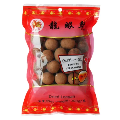 Produktbild von 200g Getrocknete Longan Frucht Golden Lily Brand Dried Longan China