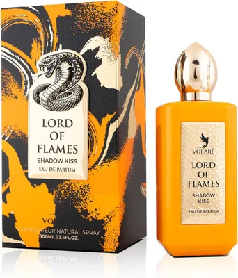 A perfume bottle and its box are displayed side-by-side against a white background.