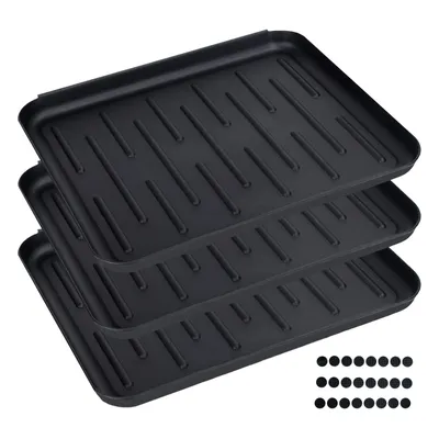Produktbild von 3er Set Schuhablage 37 x 30 cm Schuhabtropfer Schuhabtropfschale Schuhwanne Schuh Abtropfschale Ablage