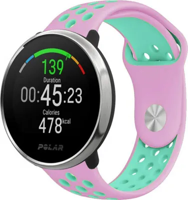 Produktbild von Strap-it Polar Ignite Sportarmband (Rosa/Aqua)