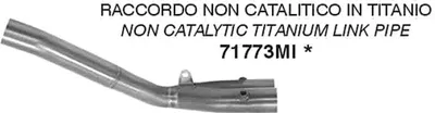 Immagine prodotto di Raccordo centrale ARROW non catalitico in titanio per Yamaha MT-10
