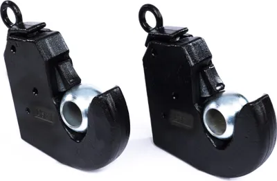 Produktbild von 2 x Unterlenker Fanghaken, Schnellspanner, Anhängerkupplung, Kugelhaken, Anschweißende, Kat. 1