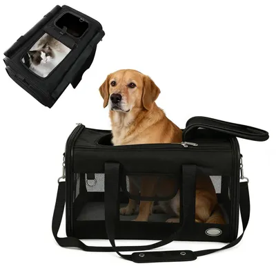 Produktbild von Faltbare Haustiertransportbox - Atmungsaktiv für Hunde und Katzen