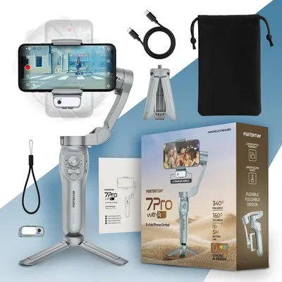 Zdjęcie produktu dla PORTENTUM Stabilizator 3-osiowy z AI do smartfonów