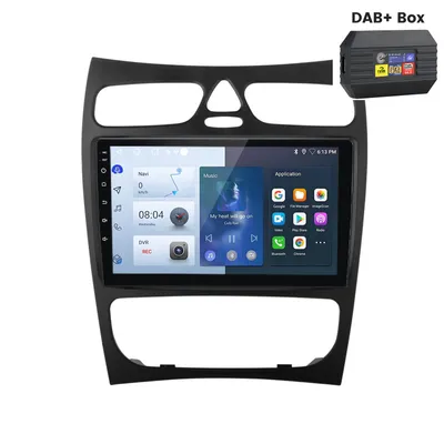 Obrázok produktu pre 9 "Android13 carplay 1+32G Autorádio pre Mercedes Benz CLK W209 WiFi GPS RDS DAB 2din SWC