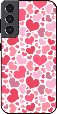 Image de L'étui Smartphonica convient pour
  Samsung Galaxy S22 Plus avec impression de cœurs - Coque arrière en TPU avec motifs de cœurs
  - Coque pour enfants avec motifs de cœurs