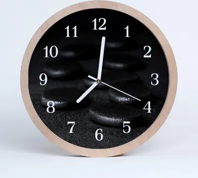 Produktbild von Holzuhr 20fi cm wanduhr - zen-Steine