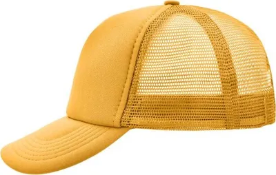 Produktbild von 5 Panel Polyester Mesh Cap gold-yellow, Gr. one size
