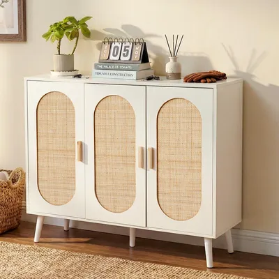 Produktbild von HOKEEPER Schuhschrank aus Holz, Schmaler Doppeltür (87x40x100cm),Shoe Cabinet, Schuhkipper für bis zu 24 Paar Schuhe, Schuhkommode mit Metallbeinen
