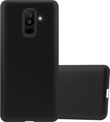 Produktbild von Cadorabo Schutzhülle für Samsung Galaxy A6 PLUS 2018 Hülle in Schwarz Handyhülle TPU Silikon Etui Cover Case