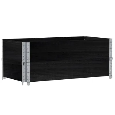 Obrázok produktu pre Záhradný kvetináč čierny 100x50 cm borovicový masív
