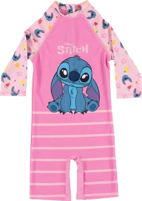 Produktbild von Disney Lilo & Stitch Schwimmanzug UV-Schutz 50 für Mädchen - Kinder Overall Badeanzug Einteiler Badebekleidung Pink/Rosa 122-128