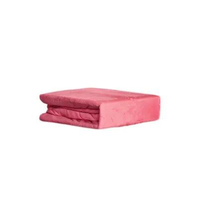 Produktbild von Plüsch Spannbettlaken 120-130 x 200 cm + 30 cm mit Rundumgummizug - Cashmere Touch 180 gsm Rosa
