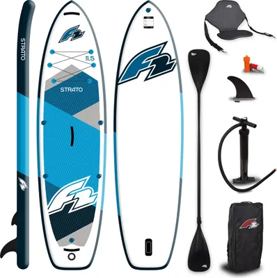 Produktbild von F2 SUP Set Strato 11,5 blue inkl Kajak Sitz + Paddle