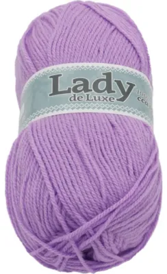 Productafbeelding van Garen LADY de Luxe - 100 gram, 238 meter - Lila
